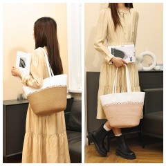 Multi Functional Summer Beach Women Straw Bag Handbag Underarm Bag for Shopping