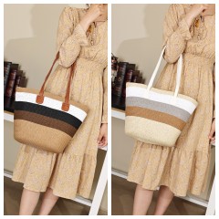 High Quality Large Capacity Summer Vacation Straw Bag Tote Bag for Daily Life