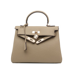 Top layer cowhide Kelly bag - premium leather luxury brand women's bag for fashion casual use, versatile single-shoulder crossbody bag