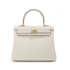 Top layer cowhide Kelly bag - premium leather luxury brand women's bag for fashion casual use, versatile single-shoulder crossbody bag