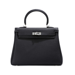 Top layer cowhide Kelly bag - premium leather luxury brand women's bag for fashion casual use, versatile single-shoulder crossbody bag