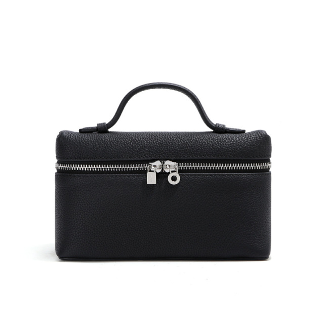 English rendering: Top-Grain Leather Mini Box Bag for Women, Structured Handheld Shoulder Bag with Crossbody Strap,