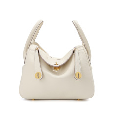 Women's Genuine Top-Grain Leather Pillow Shoulder Bag, Soft Litchi-Grain Cowhide Crossbody Handbag with Zipper Closure