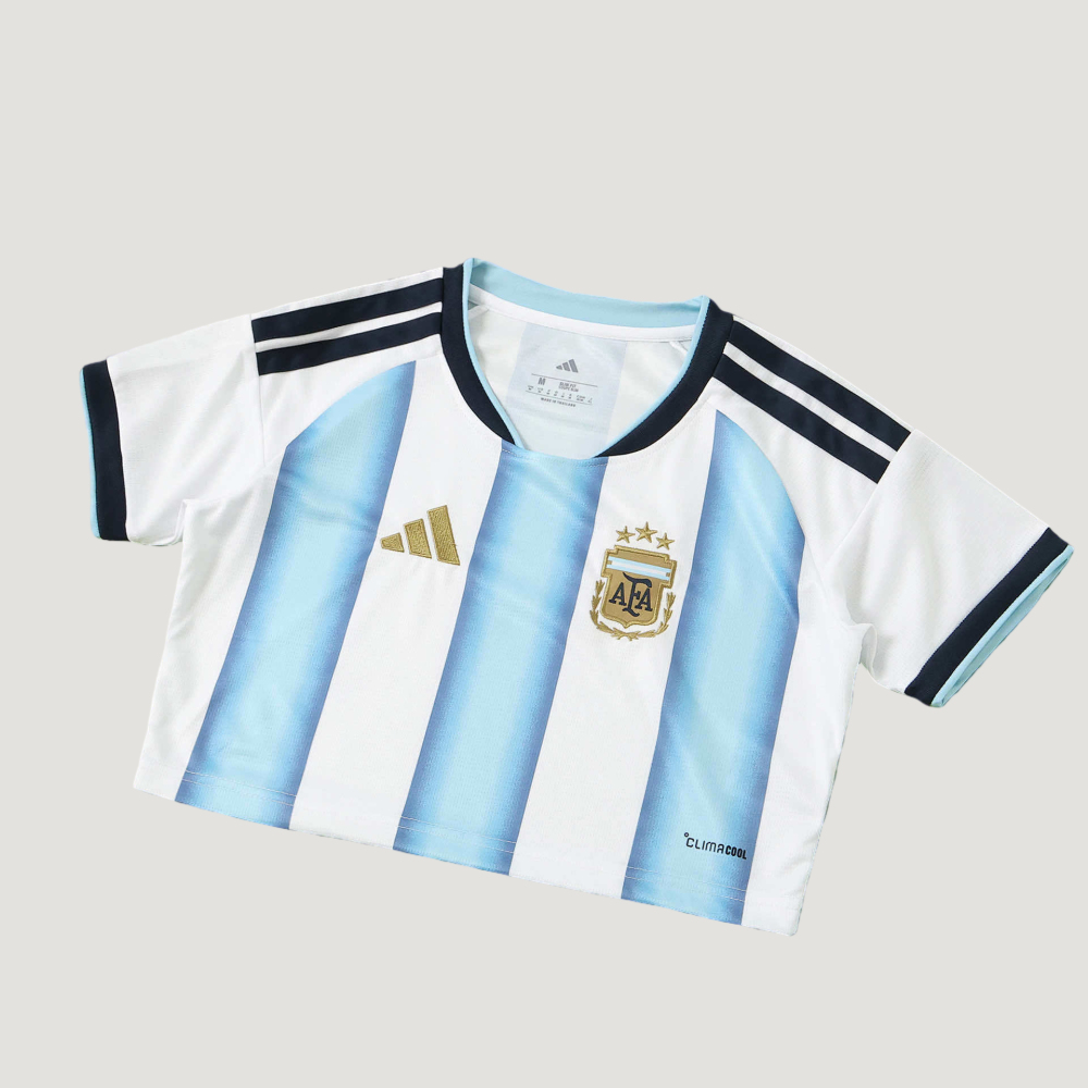 2026 FIFA World Cup Argentina Home Cropped Jersey