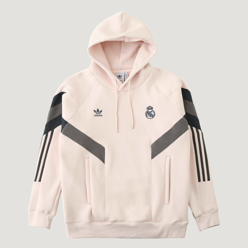 2526 Real Madrid CF Pink Hooded Hoodie set