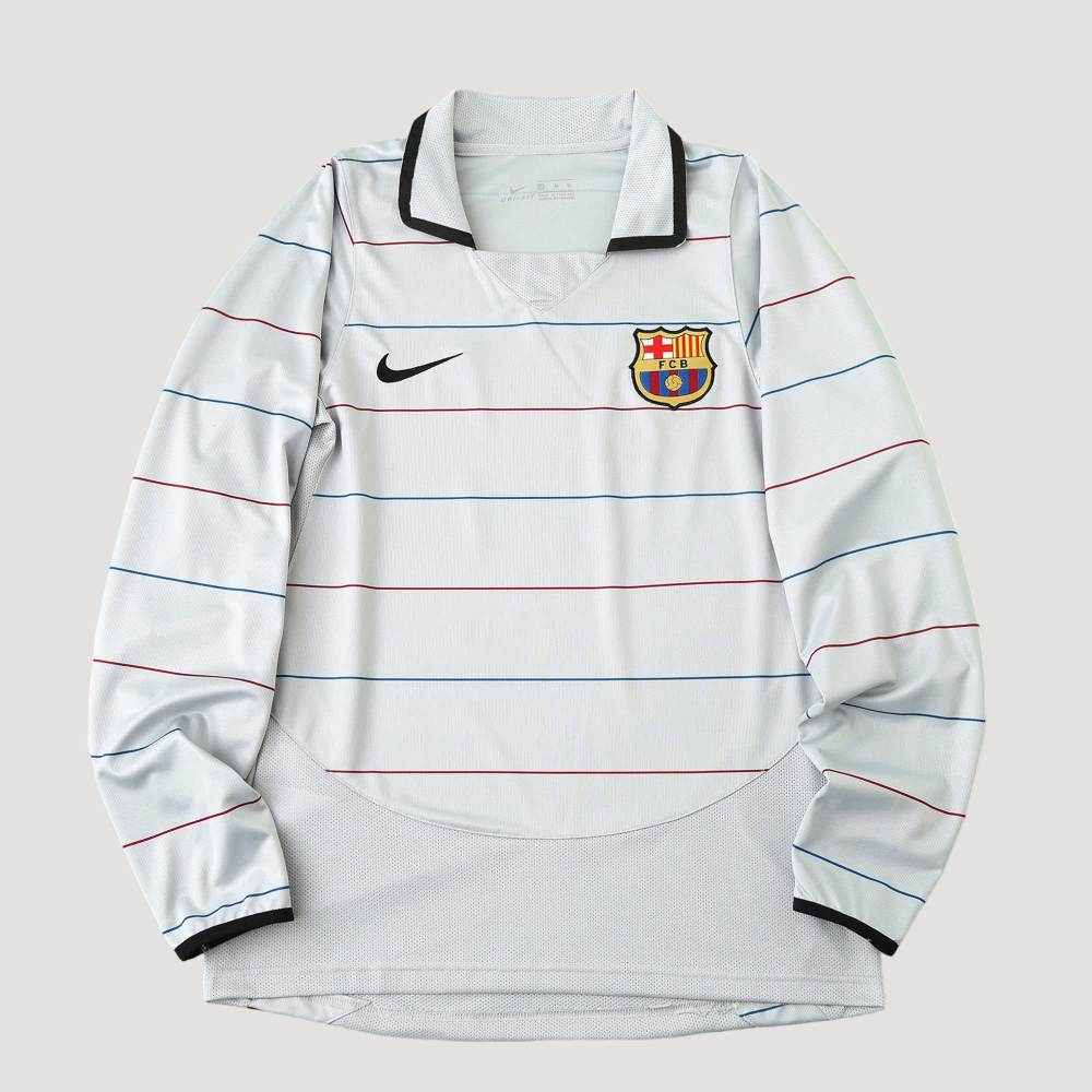 0304 FC Barcelona / Barça away Long sleeved retro Fan version