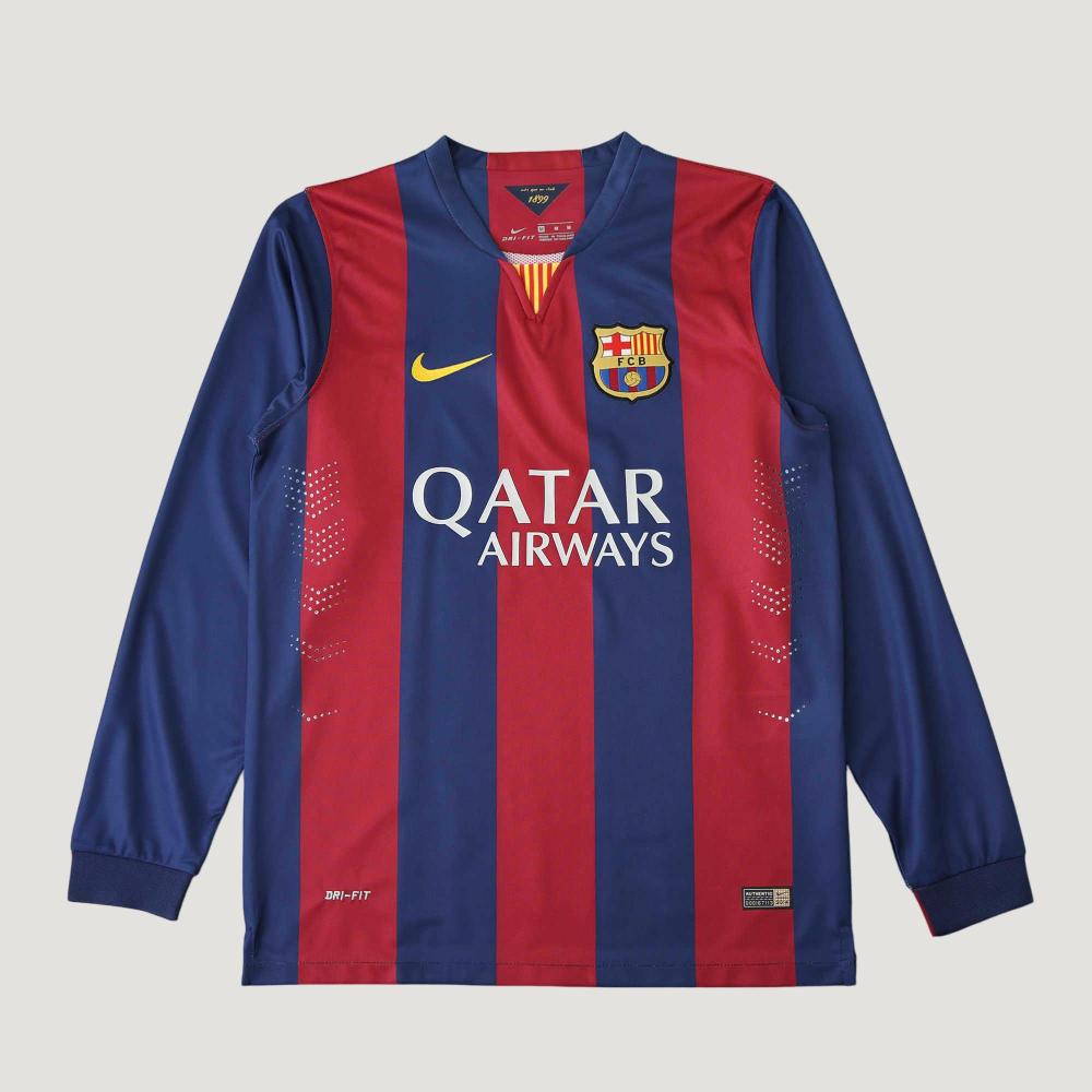 1415 FC Barcelona / Barça home retro Long sleeved version