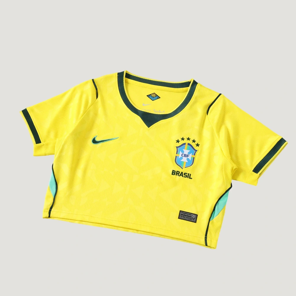 Brazil 2026 Home Cropped Jersey