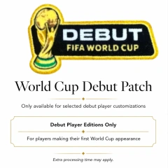 World Cup Debut Patch