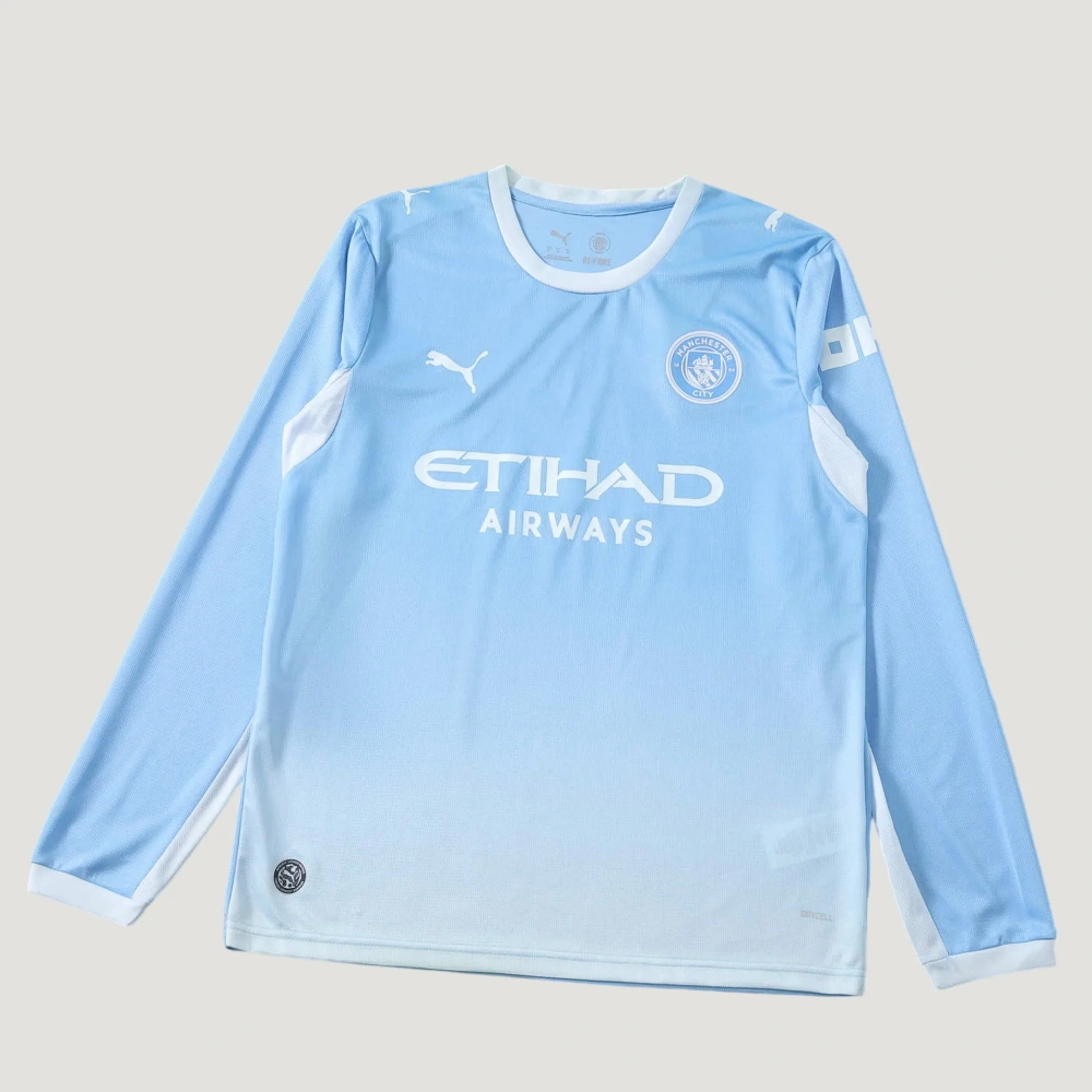Manchester City F.C. 2627 home Long sleeved Fan version