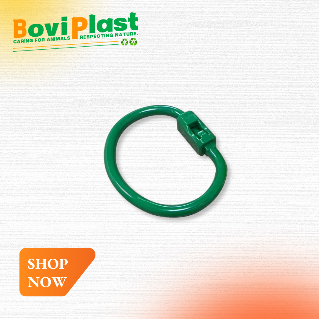 Plastic smooth nose ring for calves