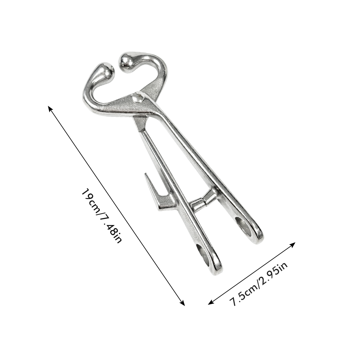 Durable carbon steel cow nose pliers