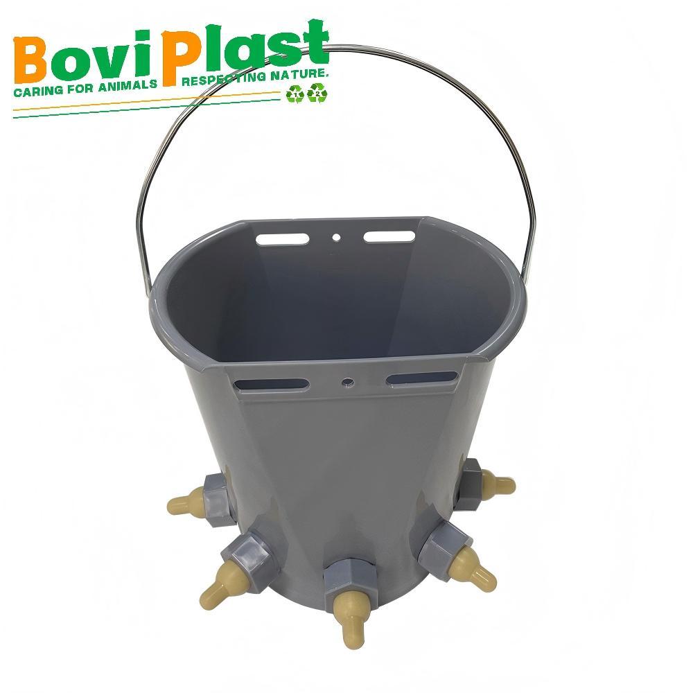 8L lamb calf feeding bucket with 5 teats