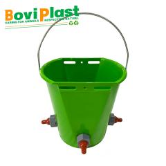 8L lamb calf feeding bucket with 3 nipples