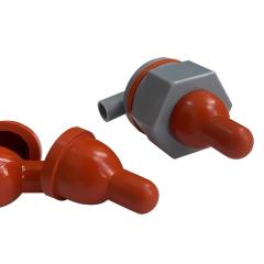 Silicone nipple for calves, made of food grade material