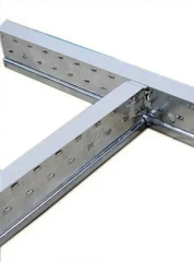 شبكات T من الفولاذ المجلفن باللون الأبيض المسطح المطلي للسقف المعلق T-24 قضيب T لنظام السقف المعلق,أسقف من الألياف المعدنية | بلاط سقف عازل للصوت | ألواح أسمنتية ليفية | مورد صيني لشبكات السقف على شكل حرف T,لوح سيليكات الكالسيوم خفيف الوزن - لوح بناء مقاوم للحريق وسهل التركيب