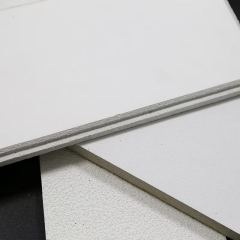 Гладкие белые потолочные плиты из минерального волокна, модель NRC 0,55 RH90 для коммерческих потолочных систем,Потолки из минерального волокна | Акустическая потолочная плитка | Фиброцементные плиты | Потолочные Т-образные решетки (поставщик из Китая),Гладкие белые потолочные плиты из минерального волокна NRC 0,55 RH90 — коммерческая потолочная система