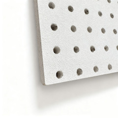 لوح جبس مثقب مع فيلم PVC,أسقف من الألياف المعدنية | بلاط سقف عازل للصوت | ألواح أسمنتية ليفية | مورد صيني لشبكات السقف على شكل حرف T,ألواح جبسية مثقبة مع غشاء PVC - ألواح جدارية/سقفية عازلة للصوت والديكور