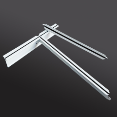 شبكات السقف المصنوعة من الألومنيوم ذات الخط الأوسط الأسود T15/T24,أسقف من الألياف المعدنية | بلاط سقف عازل للصوت | ألواح أسمنتية ليفية | مورد صيني لشبكات السقف على شكل حرف T,شبكات السقف المصنوعة من الألومنيوم ذات الخط الأوسط الأسود T15/T24