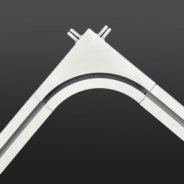 شبكات السقف المصنوعة من الألومنيوم على شكل حرف T ذات الزوايا المنحنية للتسريب الطبي,أسقف من الألياف المعدنية | بلاط سقف عازل للصوت | ألواح أسمنتية ليفية | مورد صيني لشبكات السقف على شكل حرف T,شبكات السقف المصنوعة من الألومنيوم على شكل حرف T ذات الزوايا المنحنية للتسريب الطبي