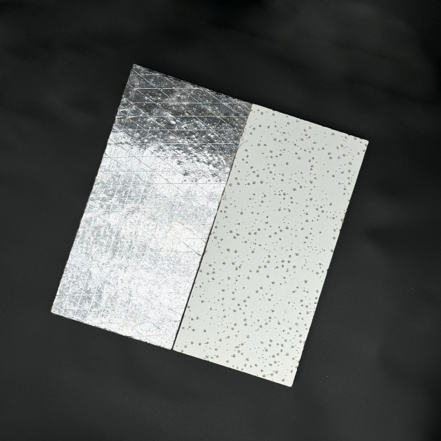 High-Performance Aluminum Foil Mineral fiber ceiling tiles for Insulation and Soundproofing,Потолки из минерального волокна | Акустическая потолочная плитка | Фиброцементные плиты | Потолочные Т-образные решетки (поставщик из Китая),High-Performance Aluminum Foil Mineral fiber ceiling tiles for Insulation and Soundproofing