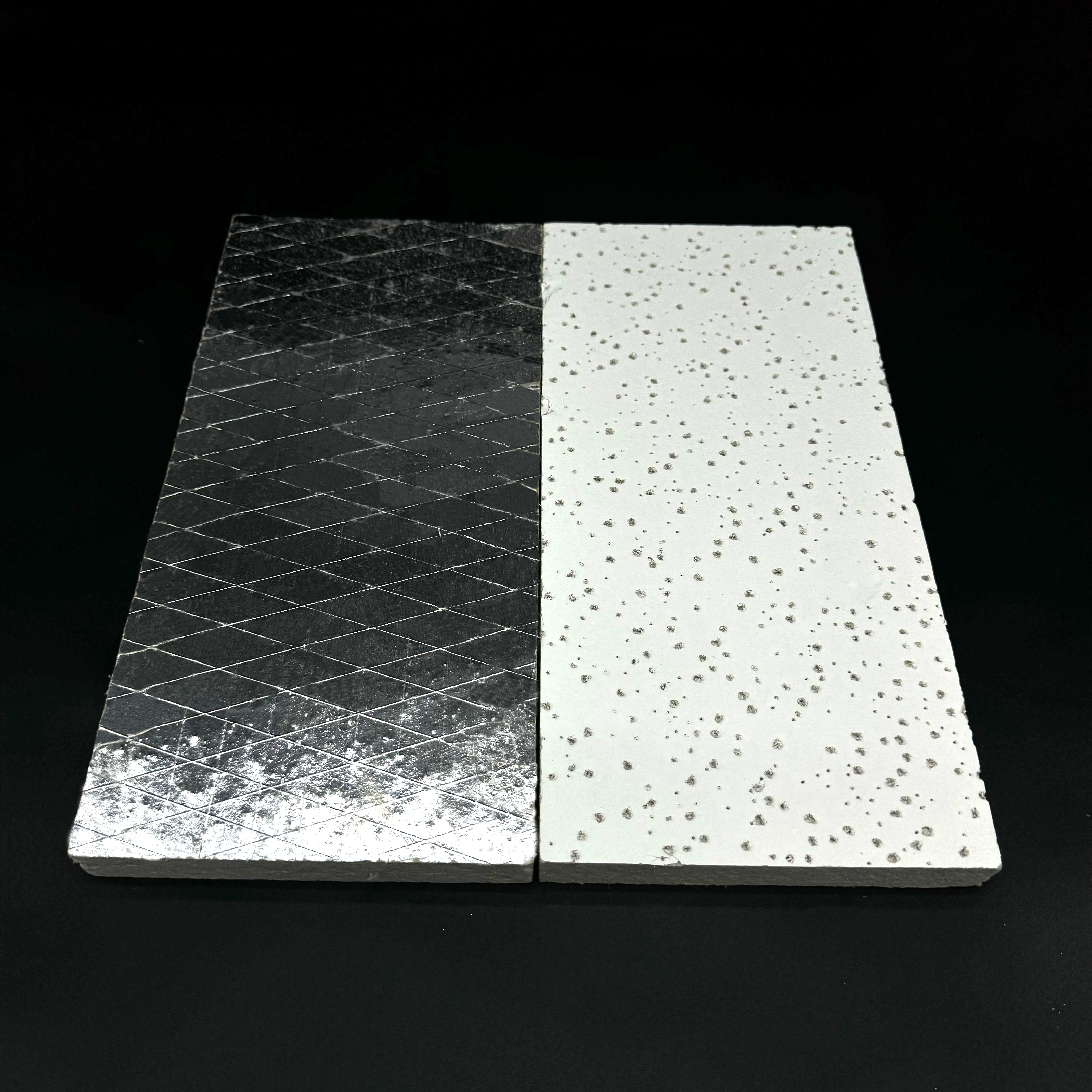 High-Performance Aluminum Foil Mineral fiber ceiling tiles for Insulation and Soundproofing,أسقف من الألياف المعدنية | بلاط سقف عازل للصوت | ألواح أسمنتية ليفية | مورد صيني لشبكات السقف على شكل حرف T,High-Performance Aluminum Foil Mineral fiber ceiling tiles for Insulation and Soundproofing