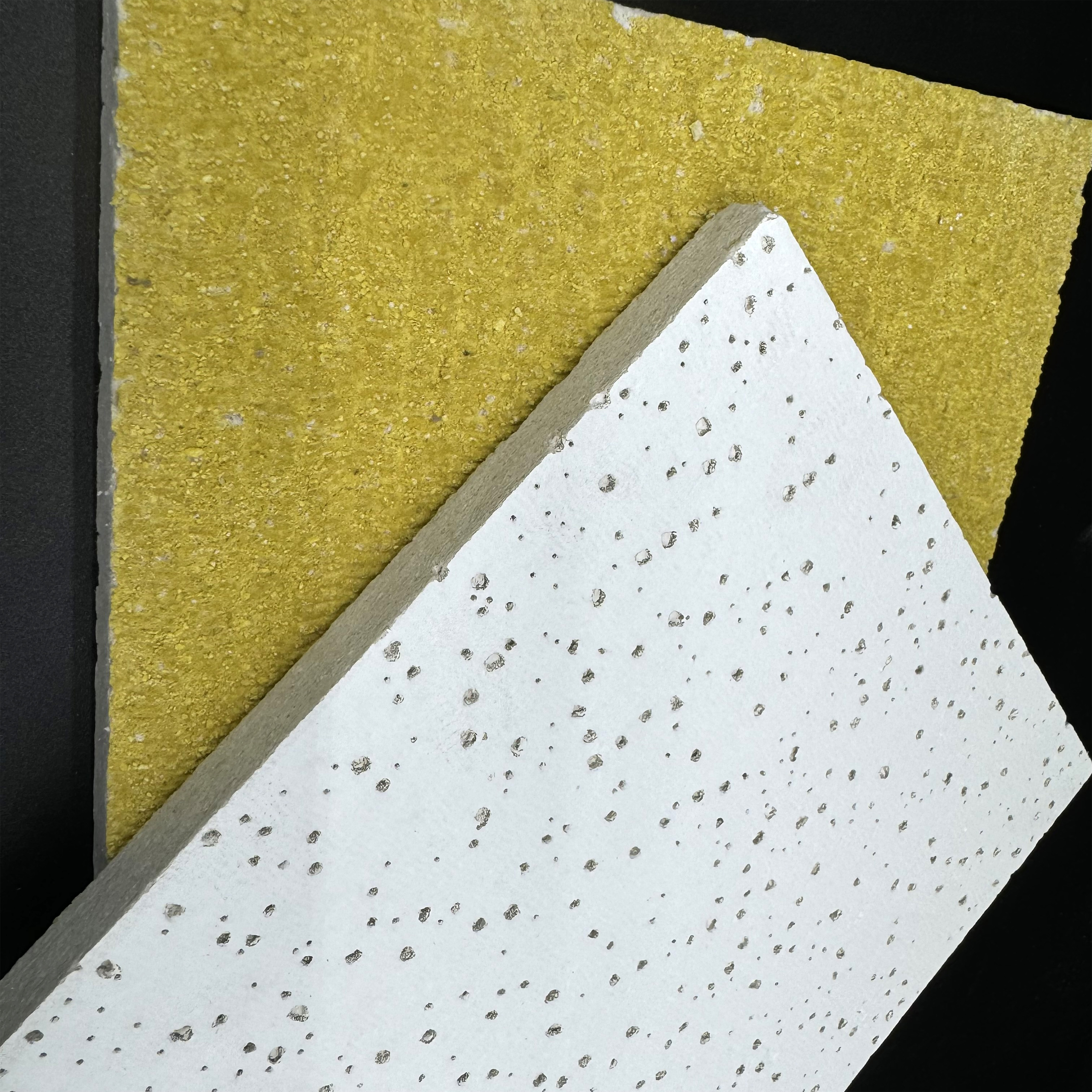 White perforated mineral fiber ceiling tile
