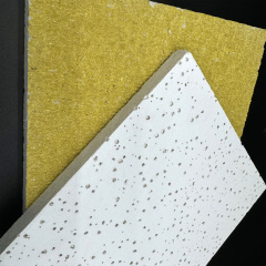 White perforated mineral fiber ceiling tile