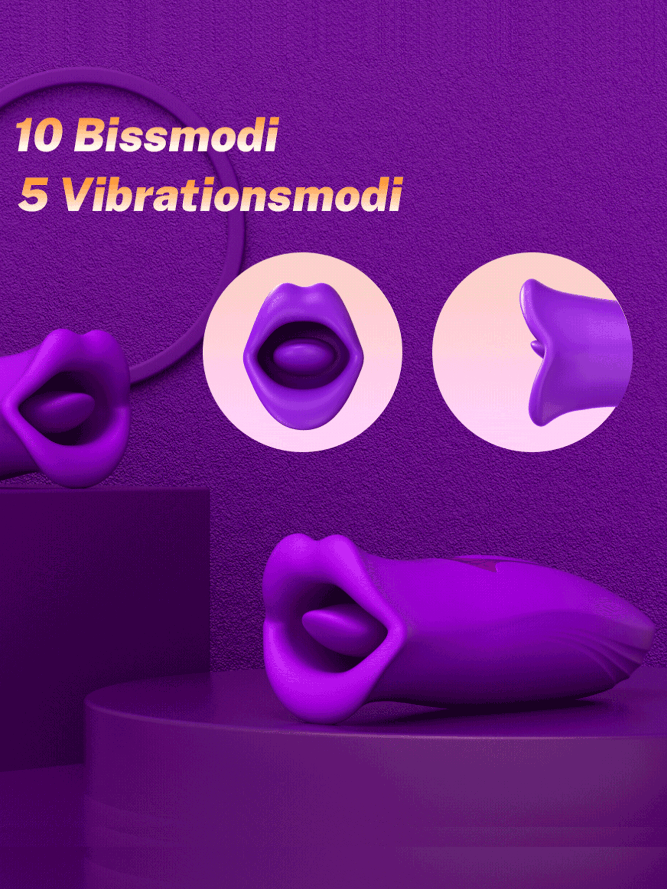 Adult Sex Toys Vibrator, Rose Toy, Rose Sex Stimulator for Women with 10 Vibration Modes and 10 French Kissing Modes