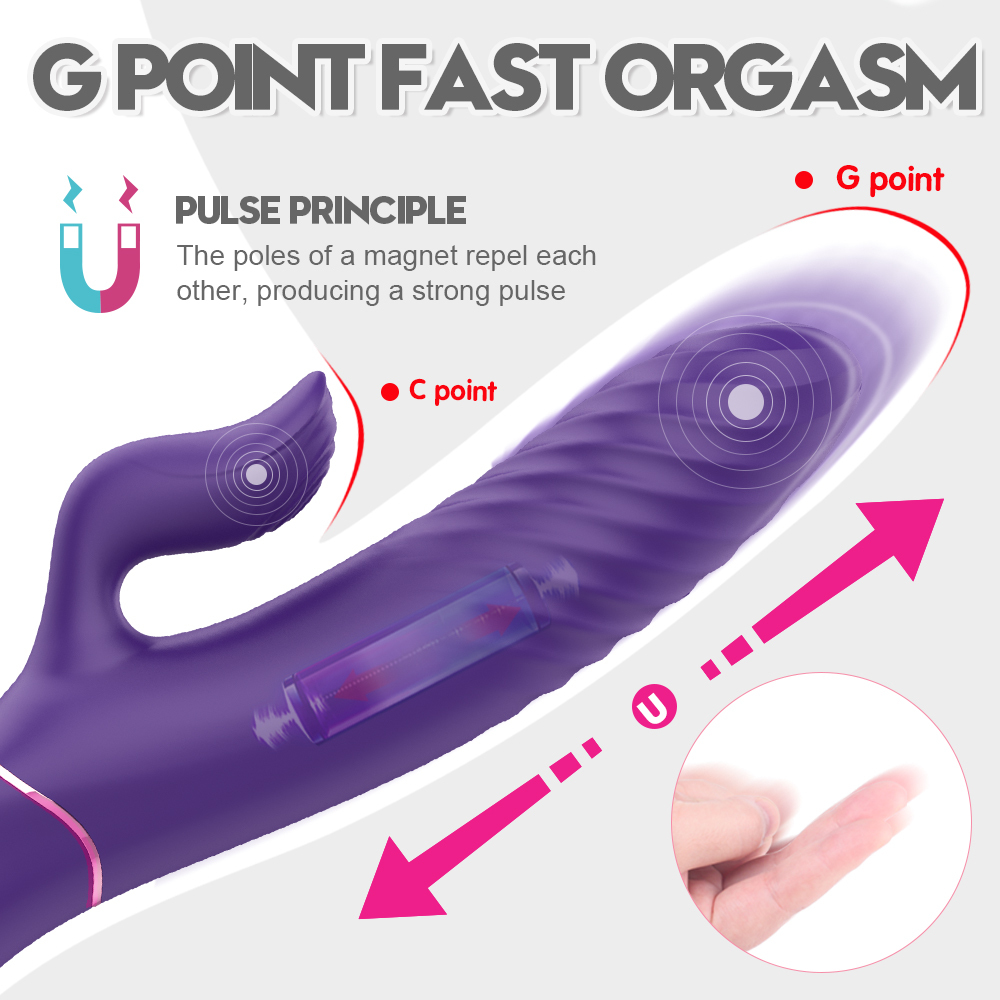 Factory Supply Fashion Design 10 Frequencies Sex toy Woman, Massage Rabbit Dildo Intelligent, Heating Vibrator
