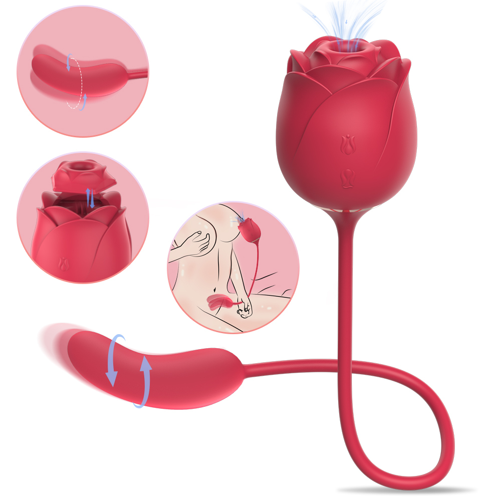 Rose vibrator sucking sex toys, Women vibrator, Massage