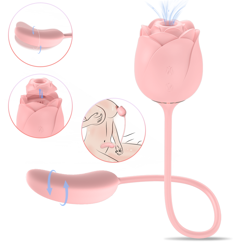 Rose vibrator sucking sex toys, Women vibrator, Massage