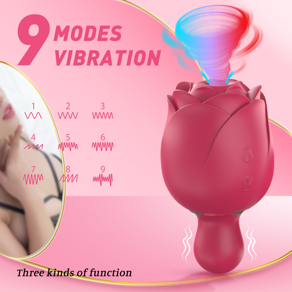 Sucking virbrator rose adult sex toy, Rose vibrator for women