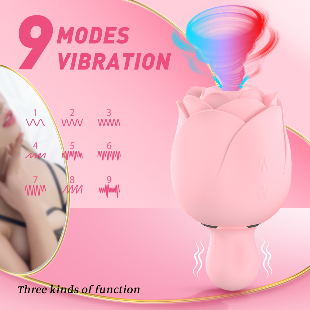 Sucking virbrator rose adult sex toy, Rose vibrator for women