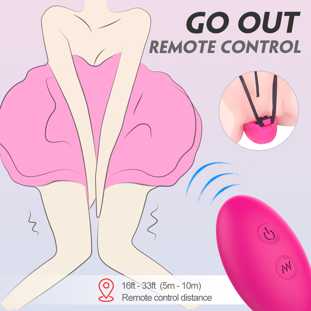 Electric mini telecontrol wireless, Wearable vibrator for massaging, Women's clit nipple stimulator