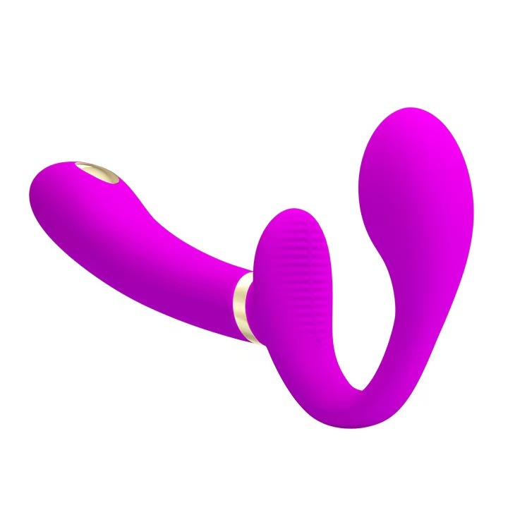 Women's wearable double vibrator, 12-frequency double-head vibration, lesbian masturbator sex toys