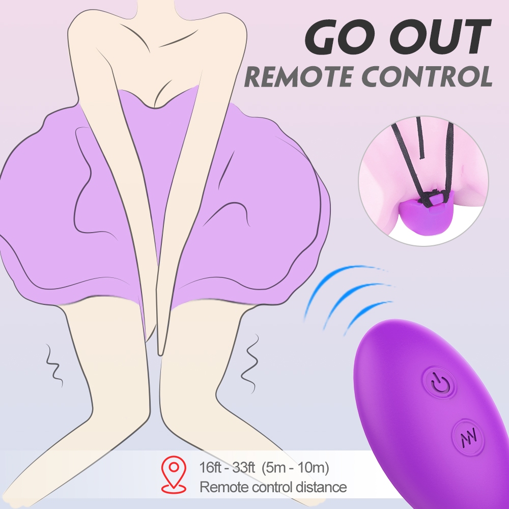 Electric mini telecontrol wireless, Wearable vibrator for massaging, Women's clit nipple stimulator