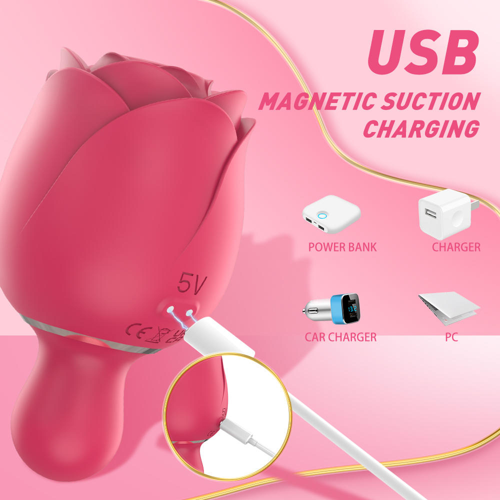 Sucking virbrator rose adult sex toy, Rose vibrator for women