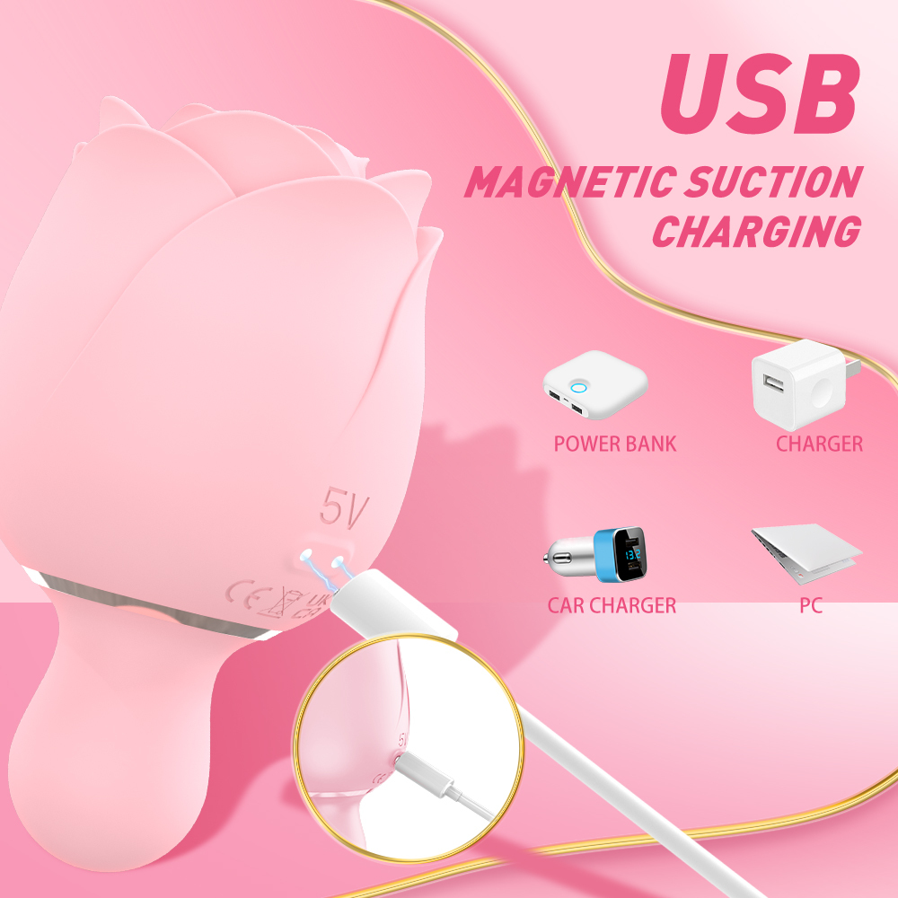 Sucking virbrator rose adult sex toy, Rose vibrator for women