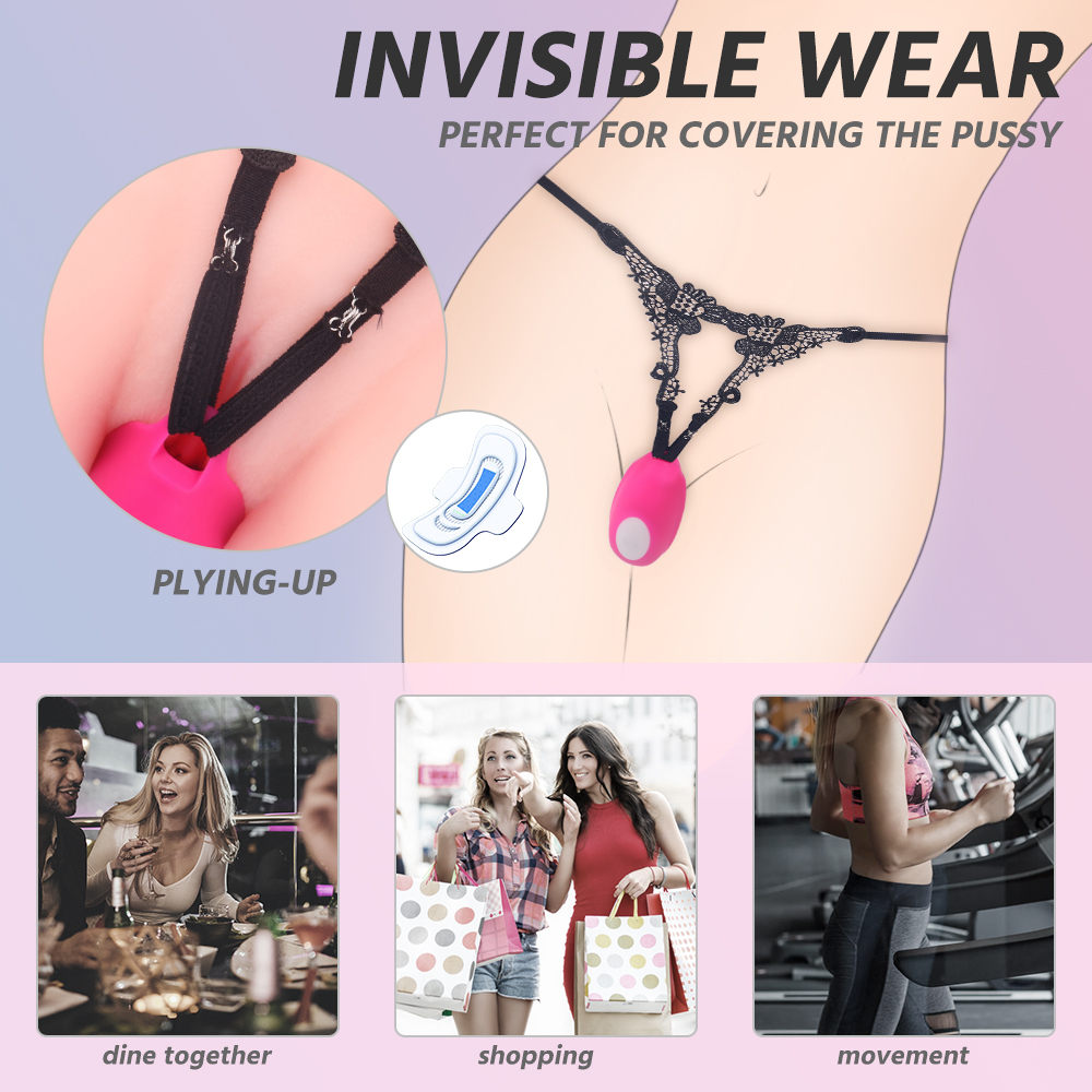 Electric mini telecontrol wireless, Wearable vibrator for massaging, Women's clit nipple stimulator