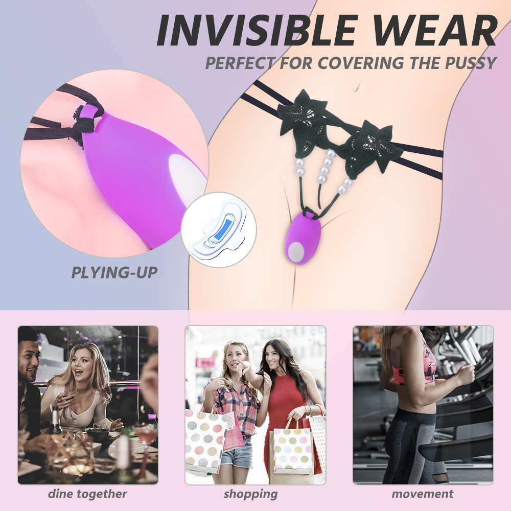 Electric mini telecontrol wireless, Wearable vibrator for massaging, Women's clit nipple stimulator