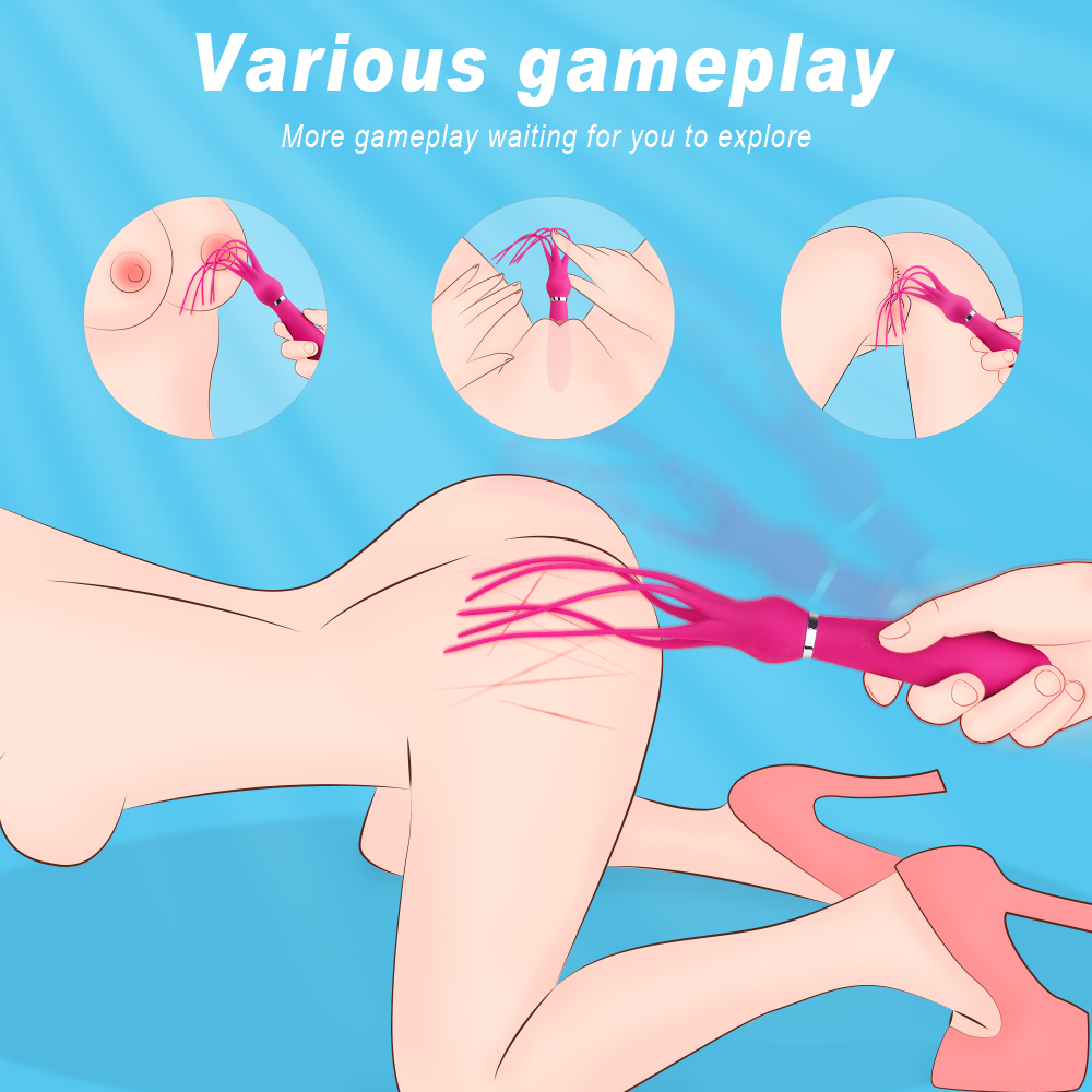 Multifunctional SM sex whip, G-spot sex toy vibration massager