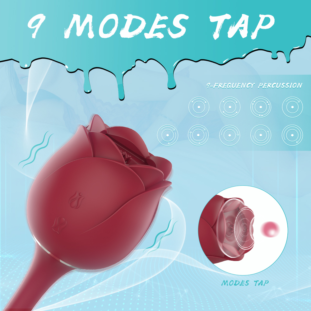 Rose sex toy of couple, Oral licking stimulate masturbate, Adult toys massager For Women