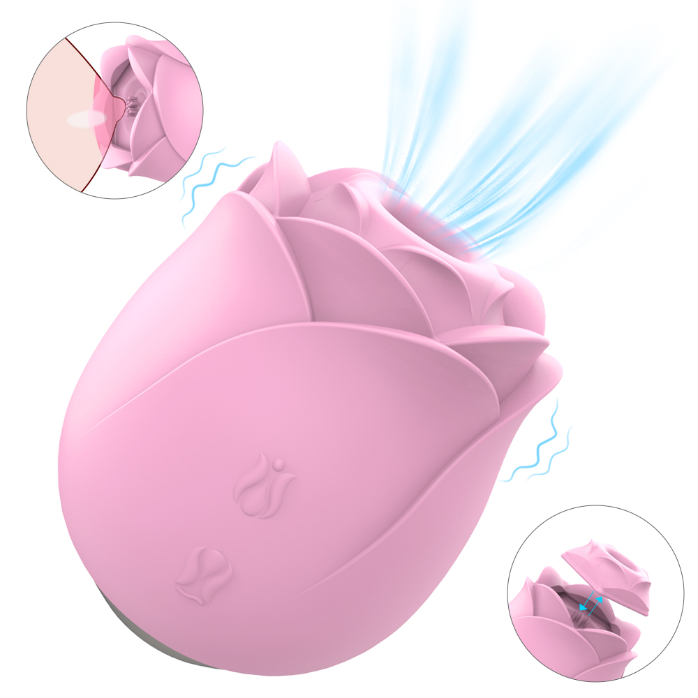 Sucking rose vibrator for women, Nipple Clitoris