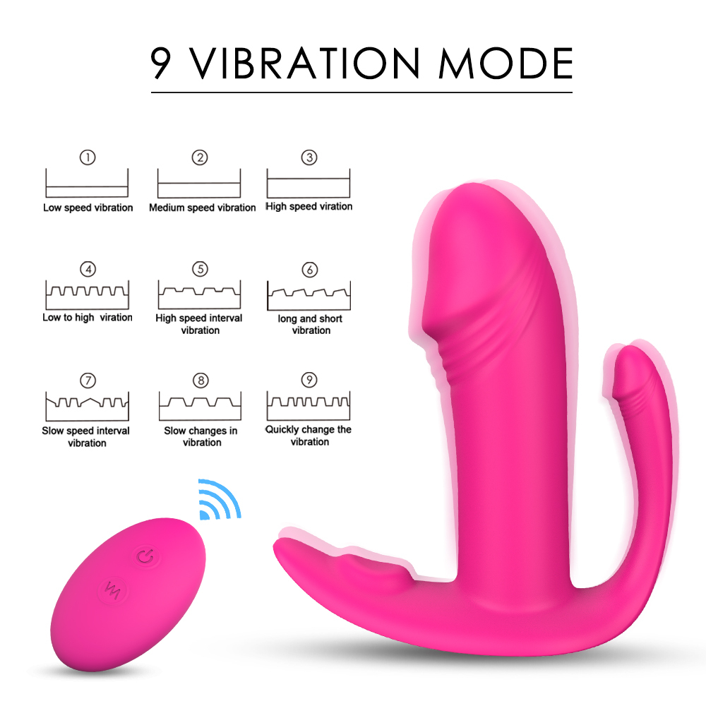 Panty G Spot Clit Vibrator- Remote Control Invisible Quite Vibrating Panties, Waterproof Silicone Dildo Clitoral