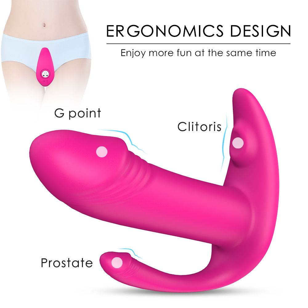 Panty G Spot Clit Vibrator- Remote Control Invisible Quite Vibrating Panties, Waterproof Silicone Dildo Clitoral