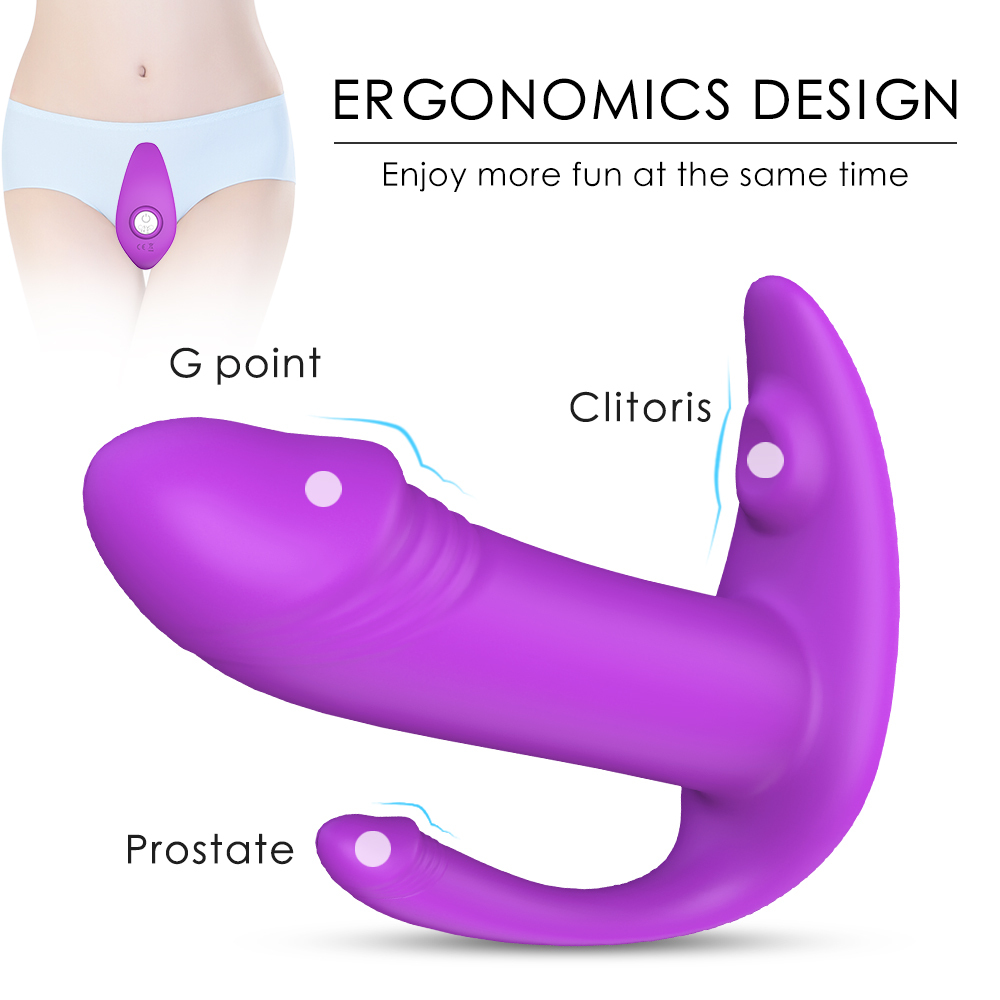 Panty G Spot Clit Vibrator- Remote Control Invisible Quite Vibrating Panties, Waterproof Silicone Dildo Clitoral