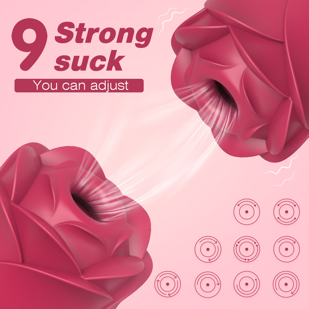 Sucking rose vibrator for women, Nipple Clitoris