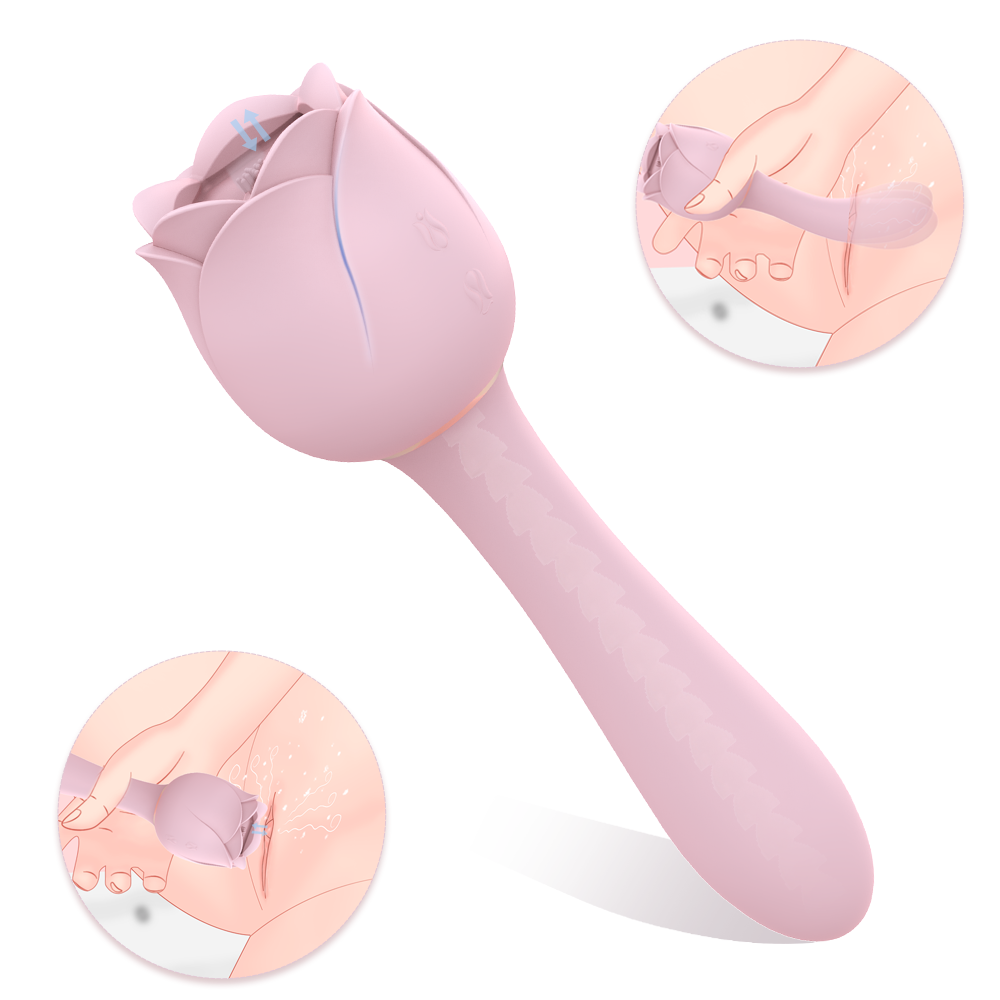 Immortal Flower 4-Rose Clitoral, Sucking Vibrator G-Spot stimulator for women use