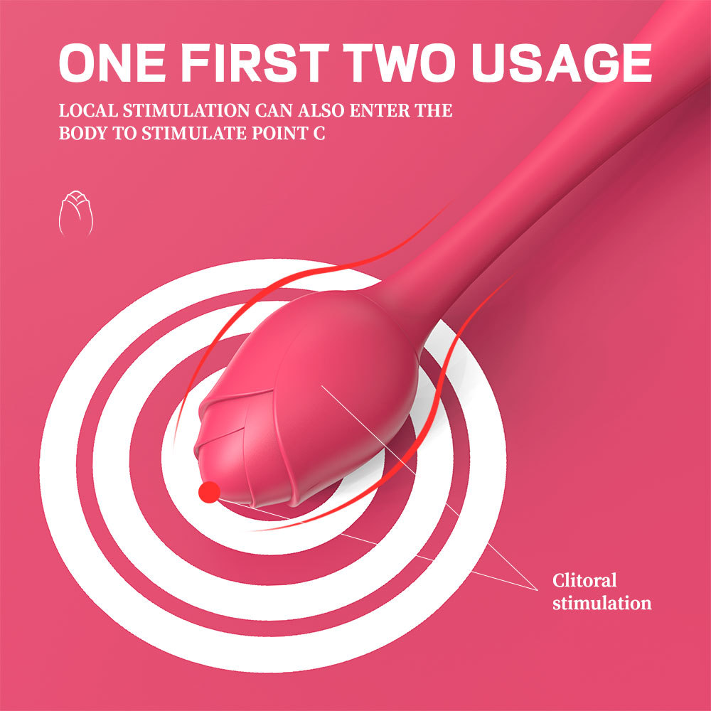 Rose vibrator G-spot rose sex toy, Oral stimulate masturbate adult, Toys massager For Women